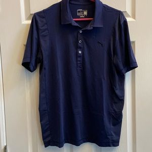 Puma- Navy collared shirt for golf-sport lifestyle- size small